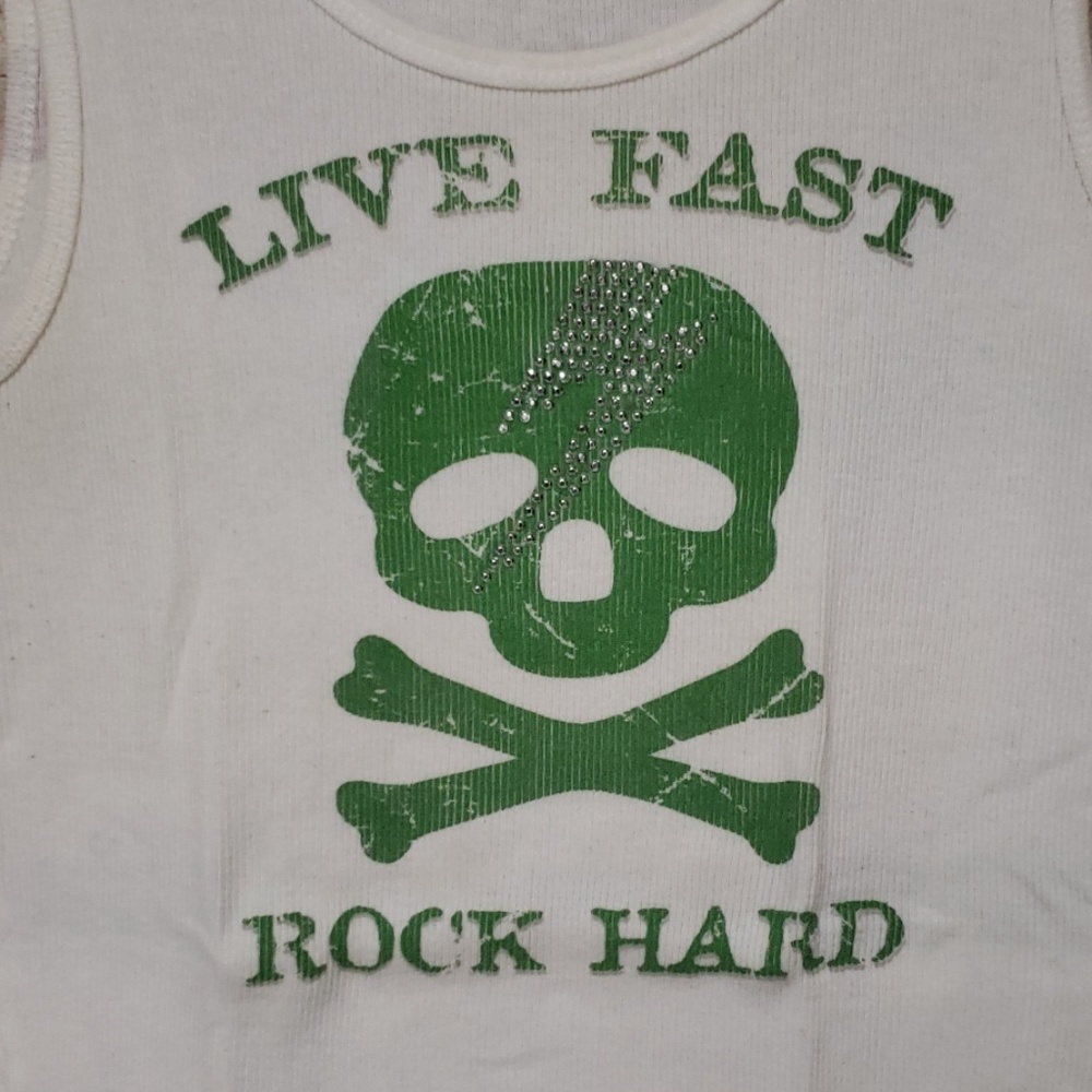 Hard Rock Cafe Hotel White Tank Skull - Picture 2 of 6